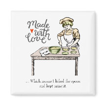 Made with Liebe bedeutet, ich leckte den Löffel -