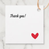 Made with Liebe Bride Co Bridal Rustic Dusche Part Geschenkanhänger (Rückseite)