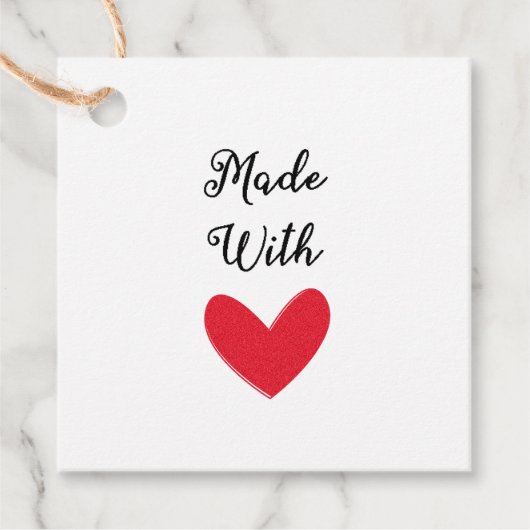 Made with Liebe Bride Co Bridal Rustic Dusche Part Geschenkanhänger (Vorderseite)