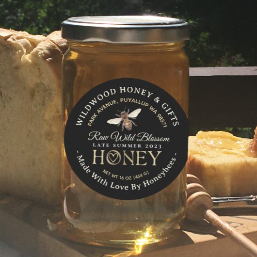 Made with Liebe by Bies Spate Summer 2023 Honey Runder Aufkleber