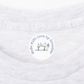 Made with Liebe by Oma Customizable Iron-On Etiketten (Befestigt)