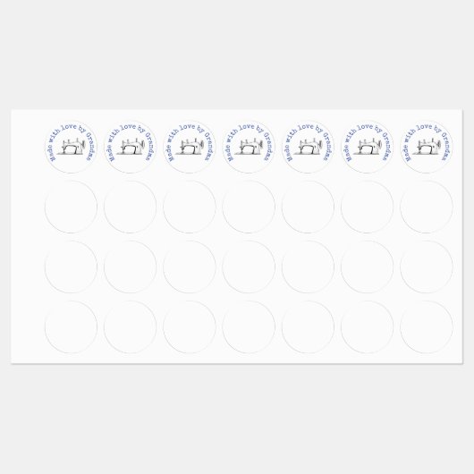 Made with Liebe by Oma Etiketten (Blatt)