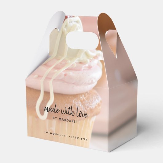 Made with Liebe Cupcake Foto Gevor Box Geschenkschachtel (Vorderseite)