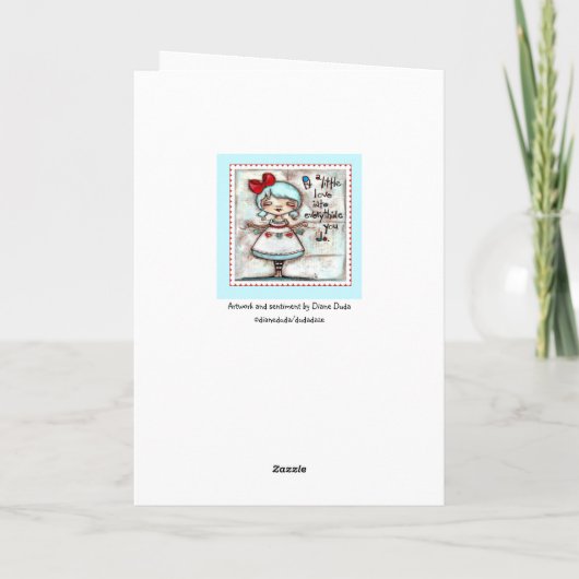 Made with Liebe - Danke Karte (Rückseite)