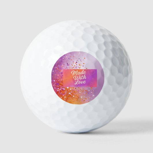 Made with Liebe Golf Ball Markers - Set von 3 (Vorderseite)