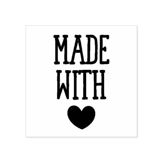 Made with Liebe Gummistempel (Prägung)