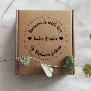 Made with Liebe Hausgemachte Backwaren Modernes Permastempel