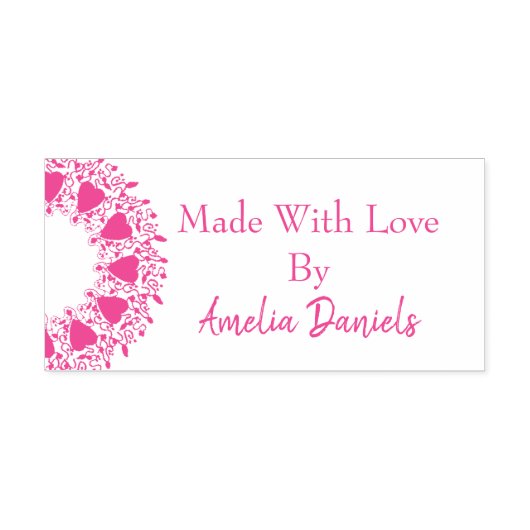 Made with Liebe Heart Wreath Self-Inking Briefmark Permastempel (Design)