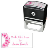 Made with Liebe Heart Wreath Self-Inking Briefmark Permastempel (Beispiel)