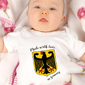 Made with Liebe in Germany / German flagge Baby Strampler