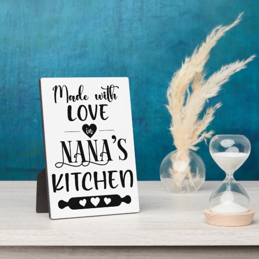 Made with Liebe in Nanas Küche Fotoplatte (Seite)