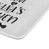 Made with Liebe in Nanas Küche Schneidebrett (Ecke)