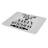 Made with Liebe in Nanas Küche Schneidebrett (Ecke)