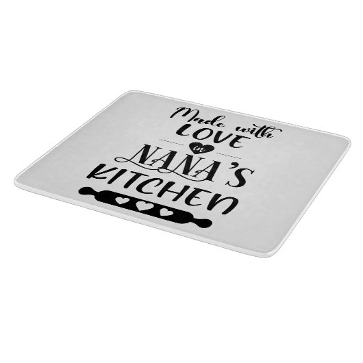 Made with Liebe in Nanas Küche Schneidebrett (Ecke)