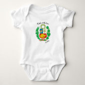 Made with Liebe in Peru / Peruan Flag Baby Strampler (Vorderseite)