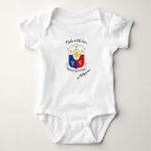 Made with Liebe in Philippinen / philippinische fl Baby Strampler (Vorderseite)