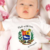 Made with Liebe in Venezuela / Venezuela Fahne Baby Strampler