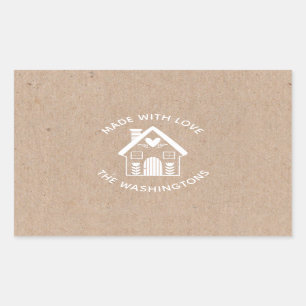 Made with Liebe Kraft Christmas House Sticker