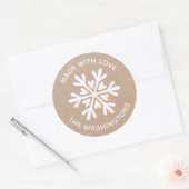 Made with Liebe Kraft Christmas Snowflake Sticker (Umschlag)
