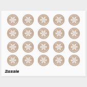Made with Liebe Kraft Christmas Snowflake Sticker (Blatt)