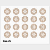 Made with Liebe Kraft Christmas Snowflake Sticker (Blatt)