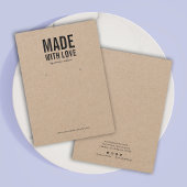 Made with Liebe Kraft Earring Display Card