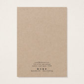 Made with Liebe Kraft Earring Display Card (Rückseite)