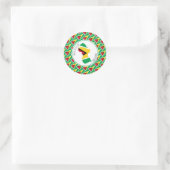 Made with Liebe Personalisierte GUYANA FLAG Guyana Runder Aufkleber (Tasche)