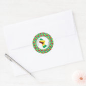 Made with Liebe Personalisierte GUYANA FLAG Guyana Runder Aufkleber (Umschlag)