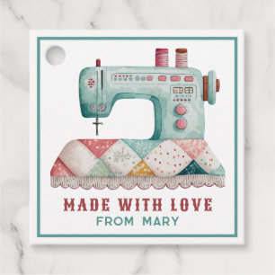 Made with Liebe Personalisiertes Nähen Geschenkanhänger