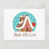 Made with Liebe Postkarte (Vorderseite)