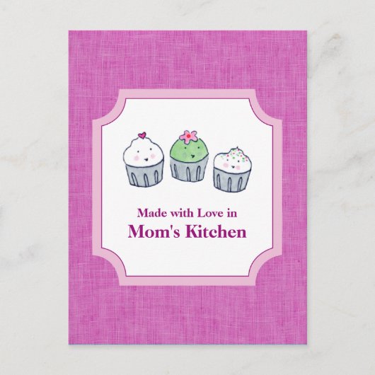 Made with Liebe Postkarte (Vorderseite)