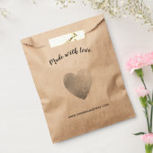 Made with Liebe ・ Silver Foil Heart Handmade Geschenktütchen (Versiegelt)