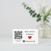 Made with Liebe Visitenkarte (Stehend Vorderseite)