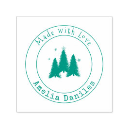 Made with Liebe Weihnachtsbäume selbstfarbige Brie Permastempel