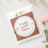 Made with Love Coffee & Cake Shop Brown Geschenktütchen (Versiegelt)