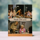 Made with Love Custom Family Photo Acrylic Sign Acrylschild (Neutral)