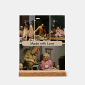 Made with Love Custom Family Photo Acrylic Sign Acrylschild (Vorderseite)