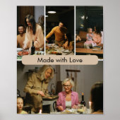 Made with Love Custom Family Photo Poster (Vorne)