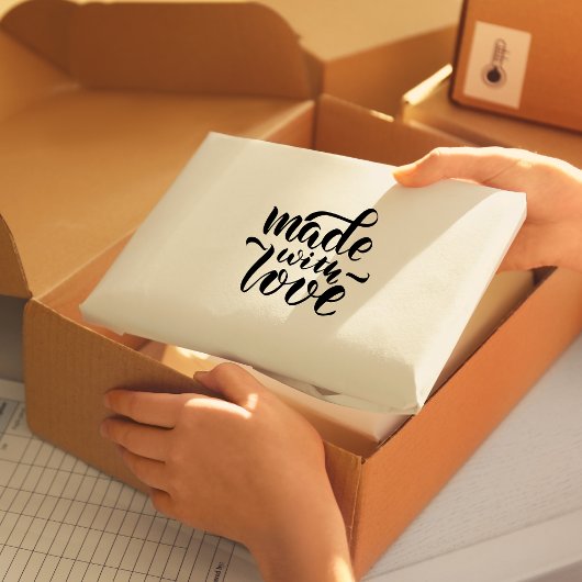 Made With Love Script Design Permastempel