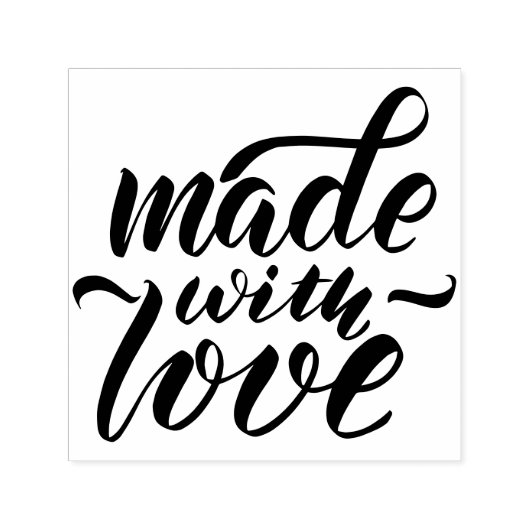Made With Love Script Design Permastempel (Design)