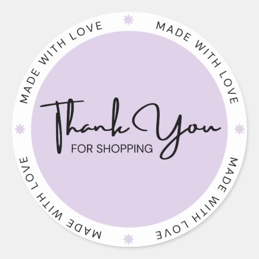 Made with Love Stickers (Vorderseite)