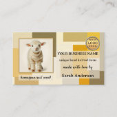 Made with Love Wool Knitting Crafts Visitenkarte (Vorderseite)