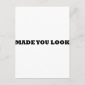 Made you look comedy postkarte (Vorderseite)