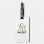 Madeira Beach Coastal Nautical Sailing Gepäckanhänger (Rückseite vertikal)