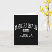 Madeira Beach Florida Fl Vintag Karte (Gelbe Blume)