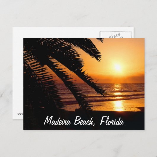 Madeira Beach Florida Postkarte (Vorne/Hinten)