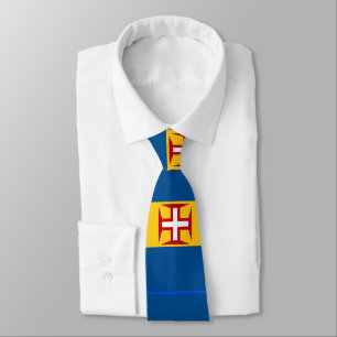 Madeira Flag Custom Men's Krawatte