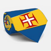 Madeira Flag Custom Men's Krawatte (Gerollt)