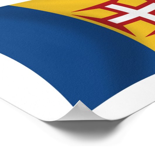 Madeira Flag Poster Print (Ecke)